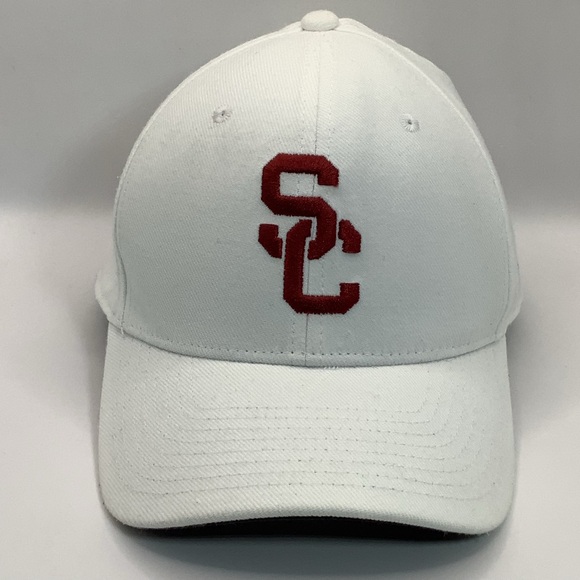 Nike USC Swoosh Flex Classic99 Size M/L Curved Bill Athletic Dri Fit Hat - Picture 1 of 8